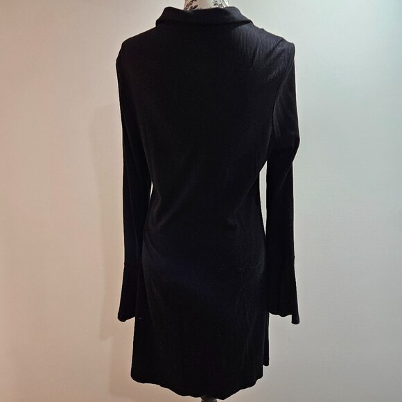 Shein Bell Sleeve Button Front Shirt Dress 1x - Picture 4 of 5